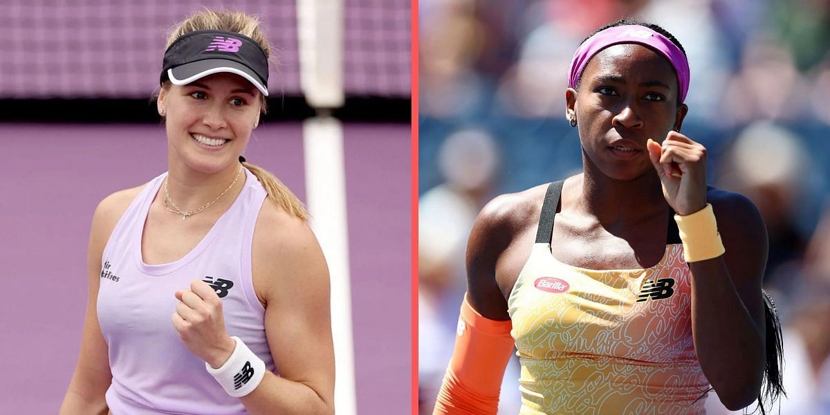 Coco Gauff (R) and Eugenie Bouchard are all set to start their 2023 campaigns.