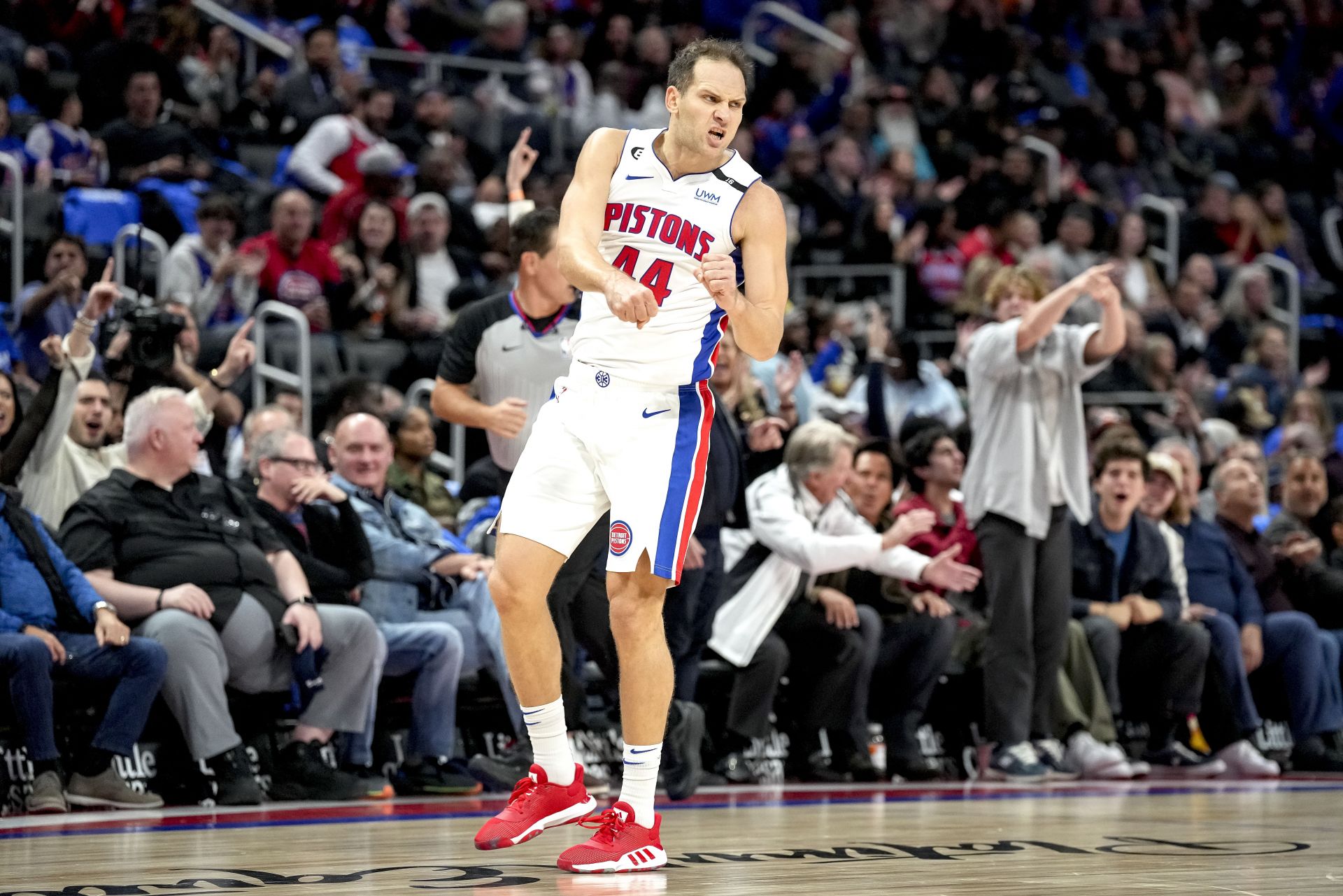 <a href='https://www.sportskeeda.com/basketball/detroit-pistons' target='_blank' rel='noopener noreferrer'>Detroit Pistons</a> forward Bojan Bogdanovic