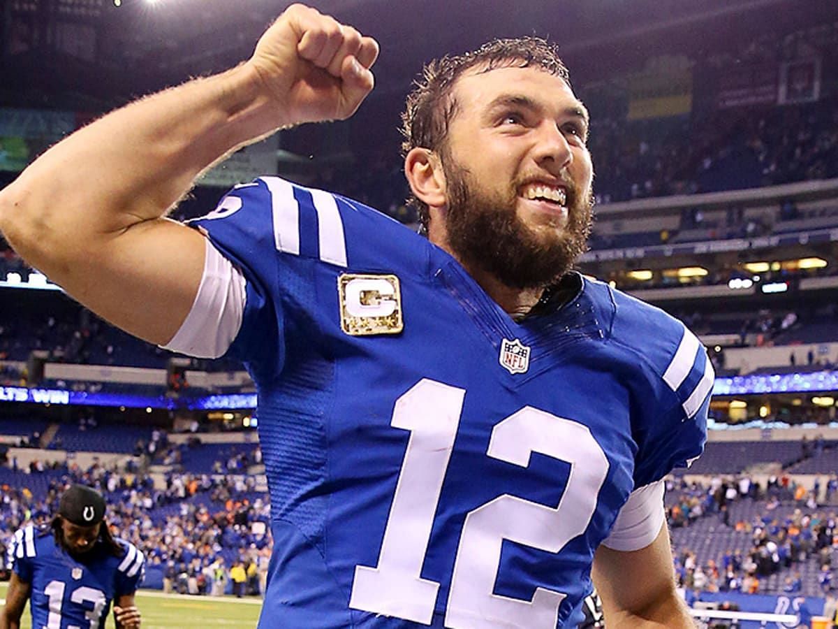 Andrew Luck with the Indianapolis Colts