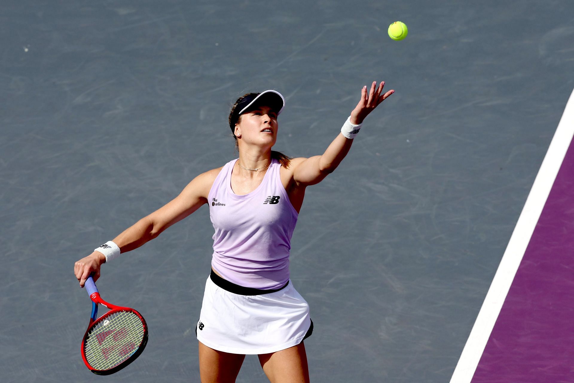 Eugenie Bouchard at WTA Guadalajara Open Akron 2022.