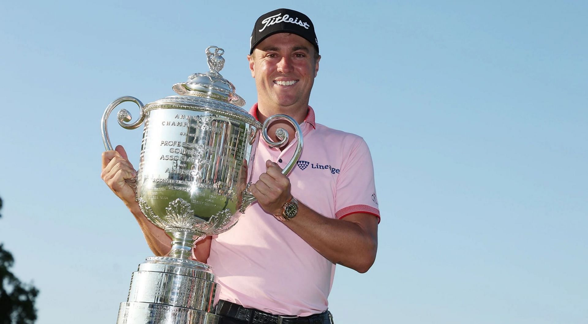 Justin Thomas with his 2022 PGA Championship