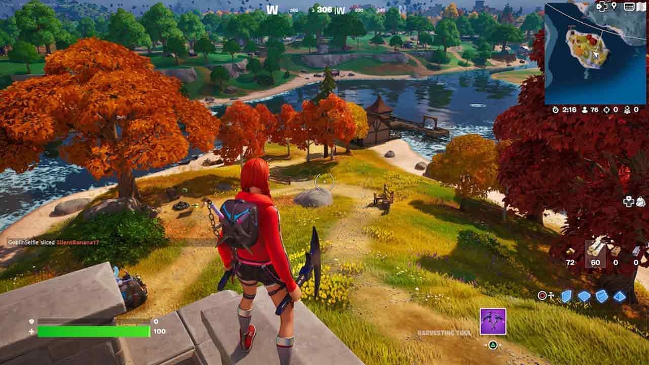 This isolated island on the Fortnite Chapter 4 Season 1 map is amazing for a slow start (Image via Epic Games)