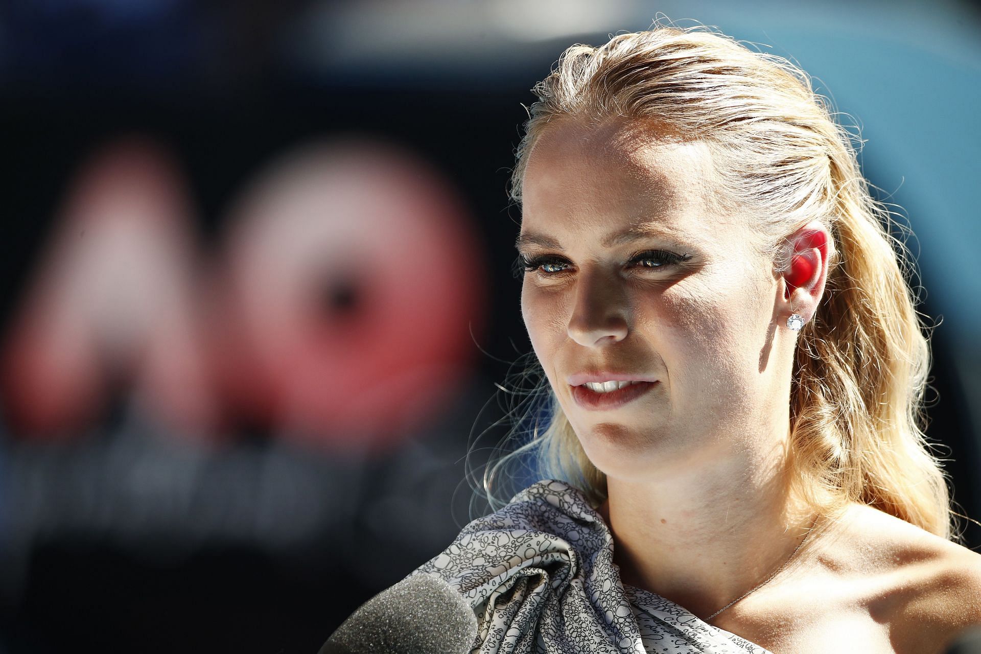 Caroline Wozniacki at the 2020 Australian Open