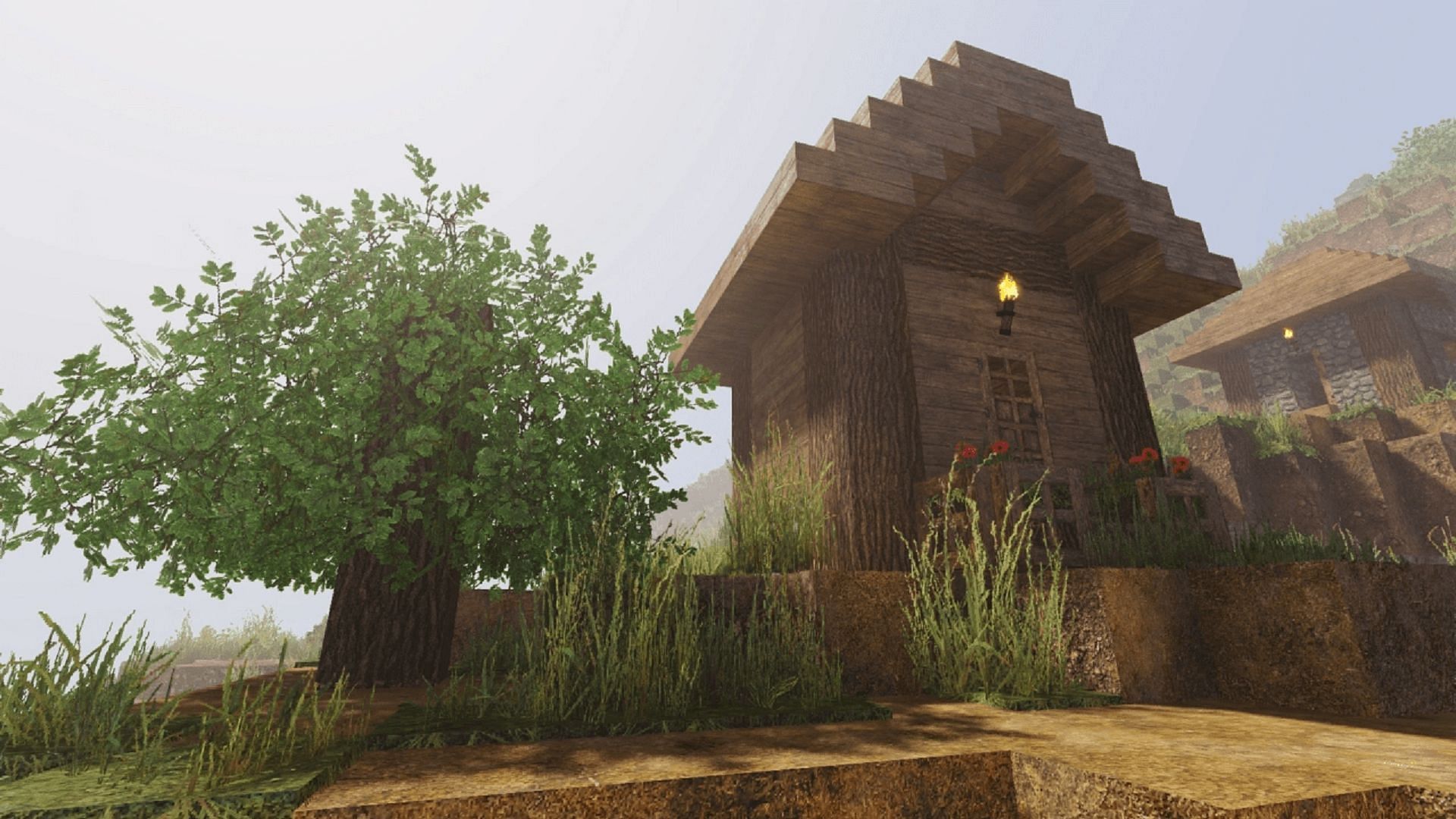 Arc Shaders are perfectly paired with realistic texture packs (Image via Null5112/CurseForge)