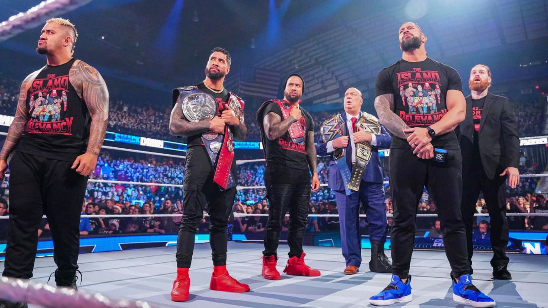 The Bloodline currently holds 4 major championships in WWE!