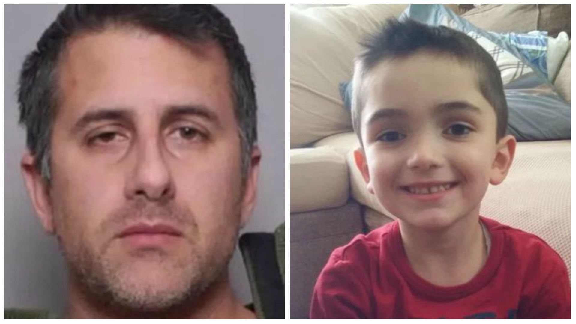 Michael Valva (left) declared guilty of second degree murder in the death of his son Thomas (right), (Images via Fifty Shades of Whey/Twitter)