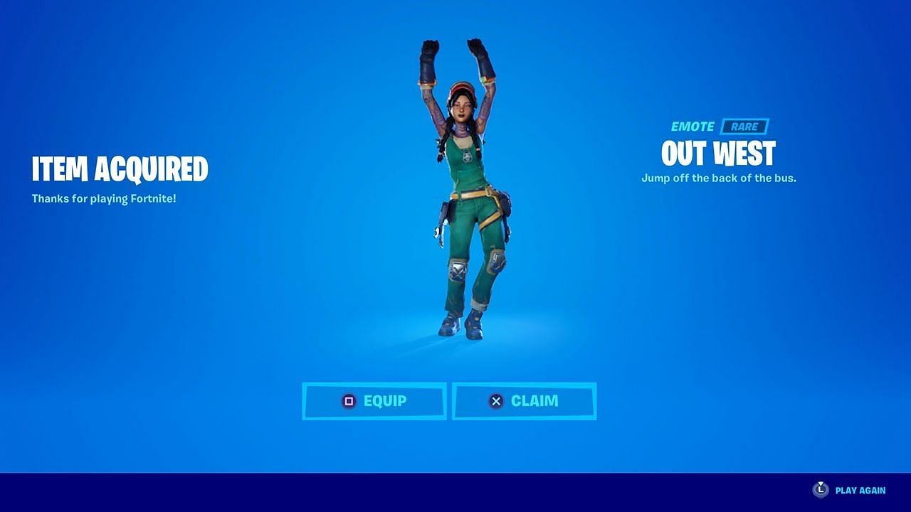 The Out West emote (Image via KingAlexHD on YouTube)