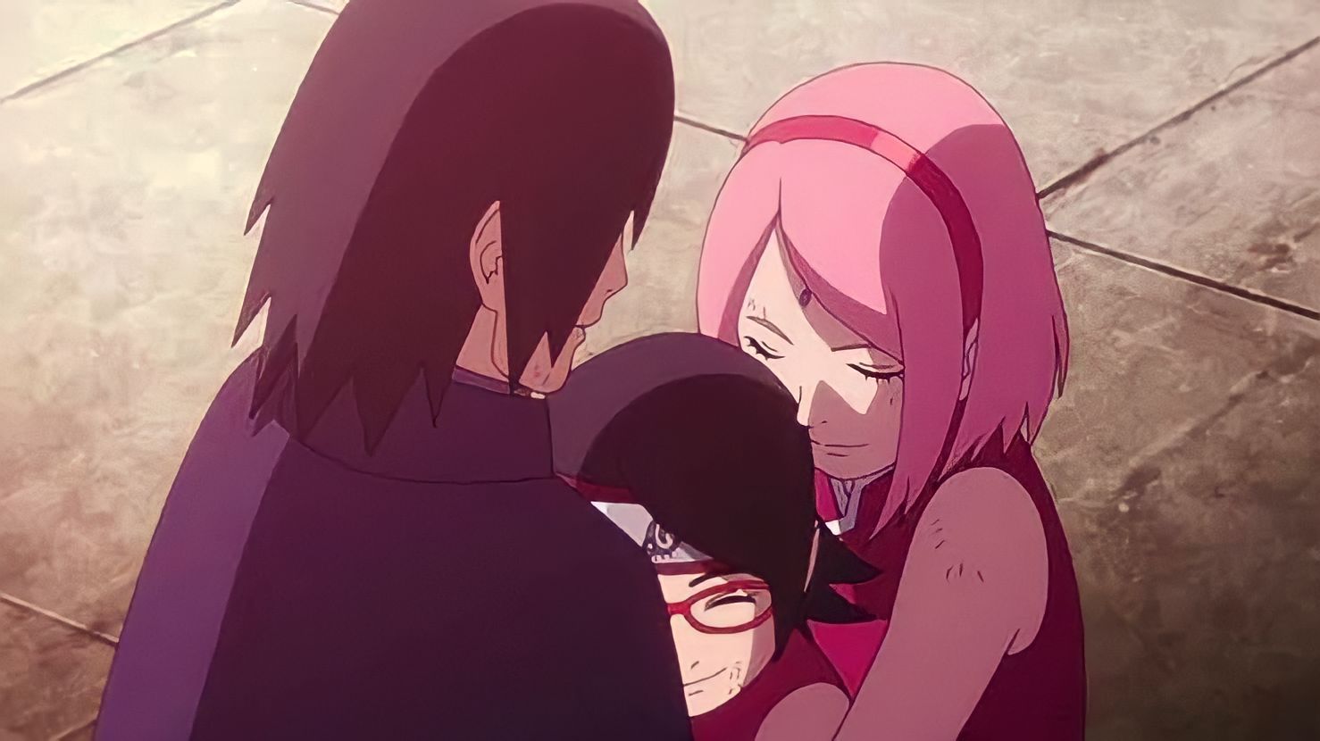 The Uchiha family in Boruto (Image via Studio Pierrot)