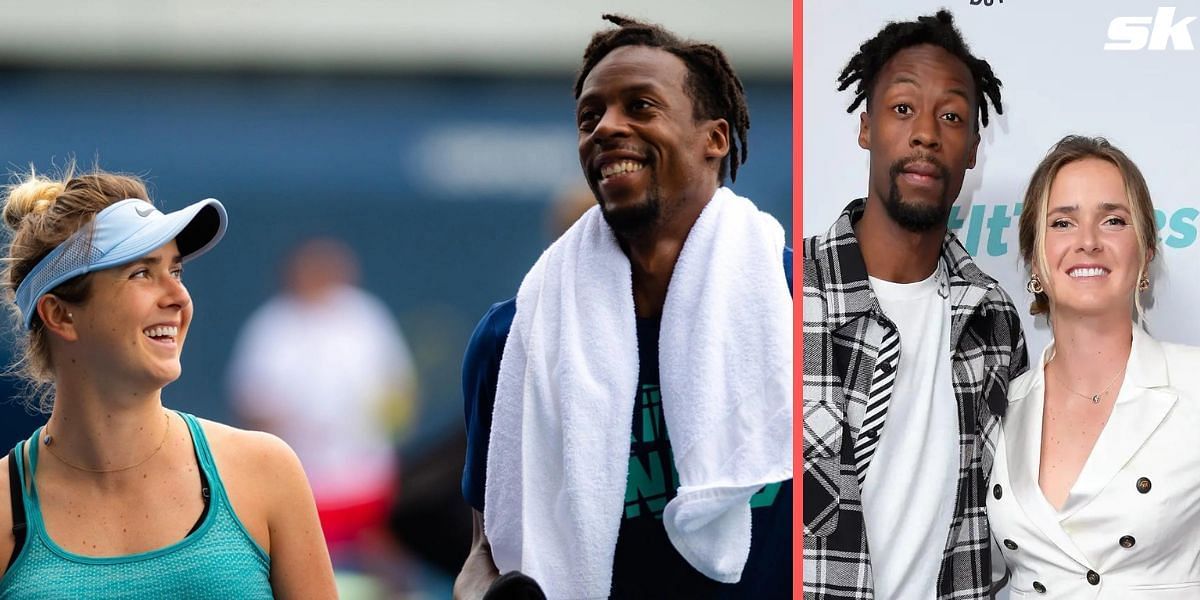 Gael Monfils and Elina Svitolina got back on the tennis court after a long parenting break
