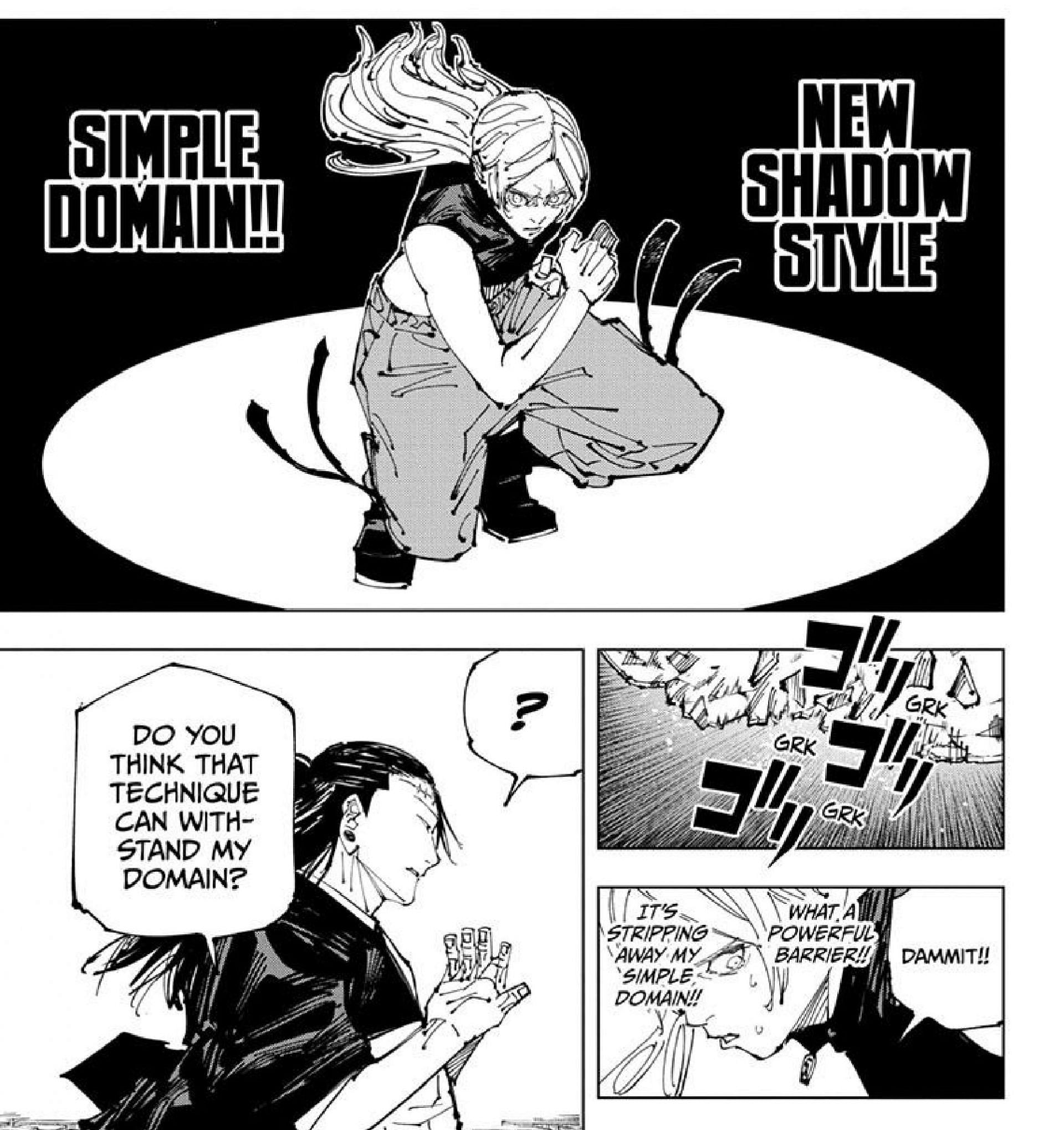 Yuki uses a Simple Domain (Image via Gege Akutami/Shueisha)