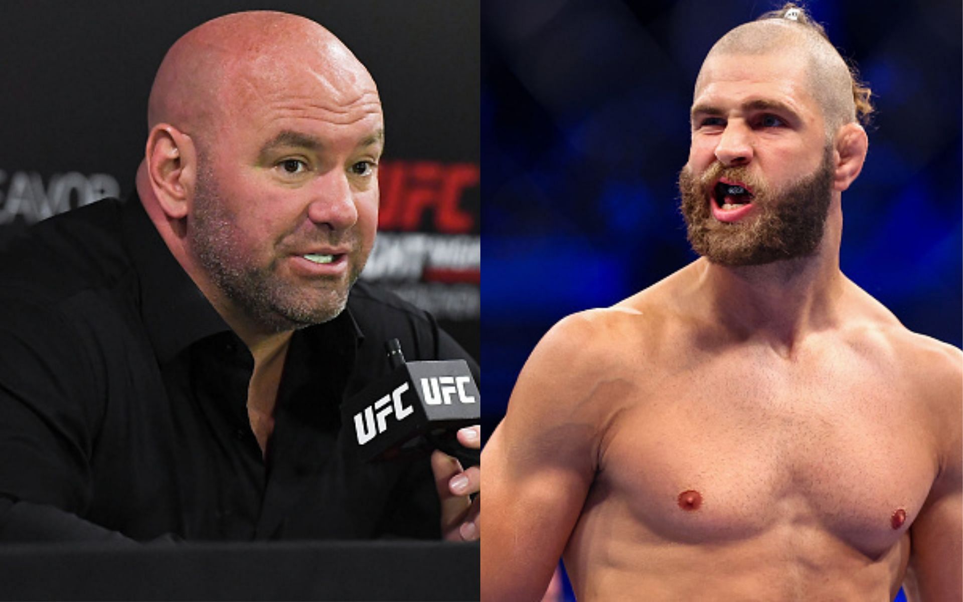 Dana White (Left) and Jiri Prochazka (Right)(Images via Getty)