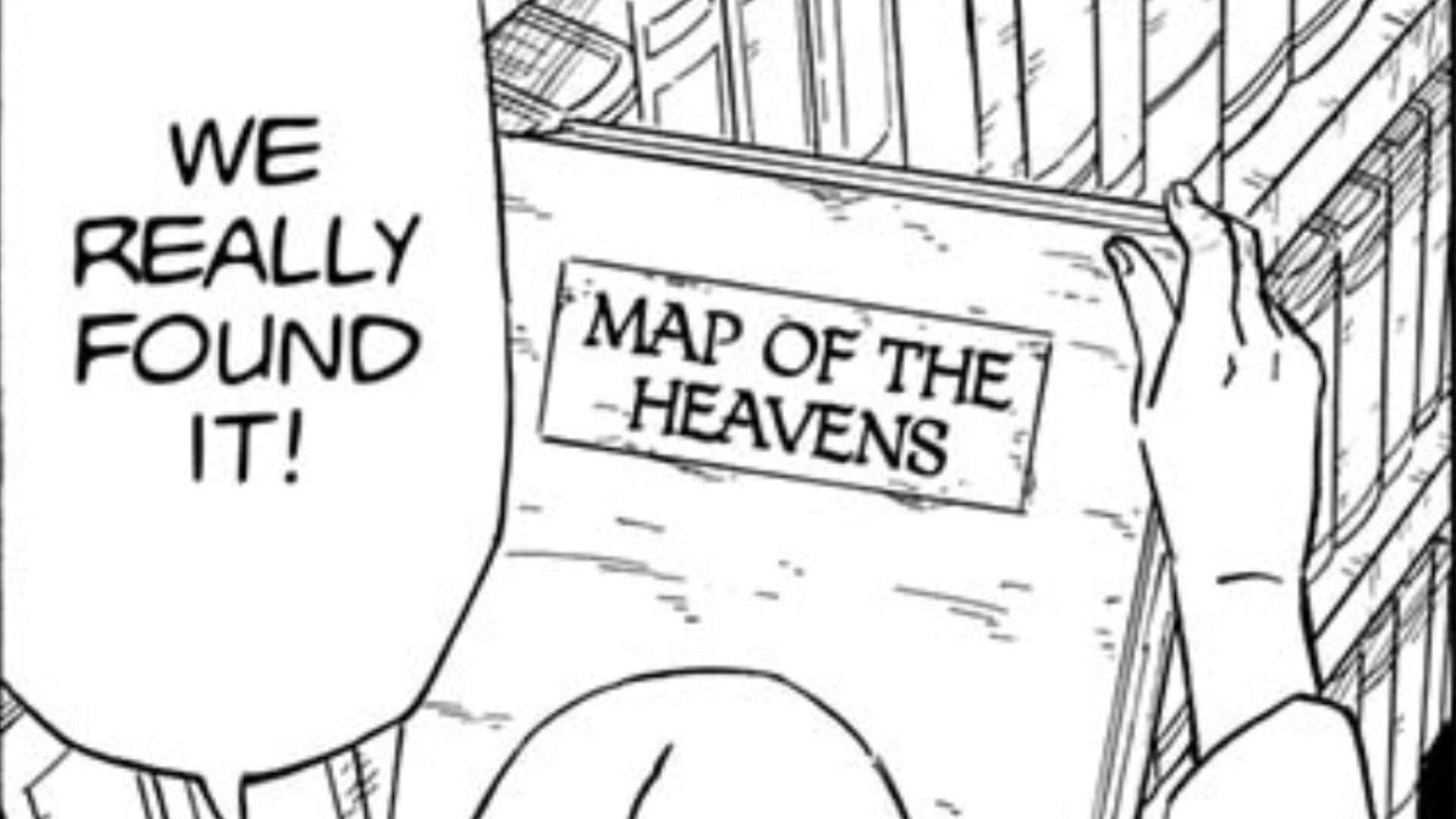 Sakura discovers the Map of the Heavens in Sasuke Retsuden chapter 4 (image via Shingo Kimura/Masashi Kishimoto/Jun Esaka/Shueisha)