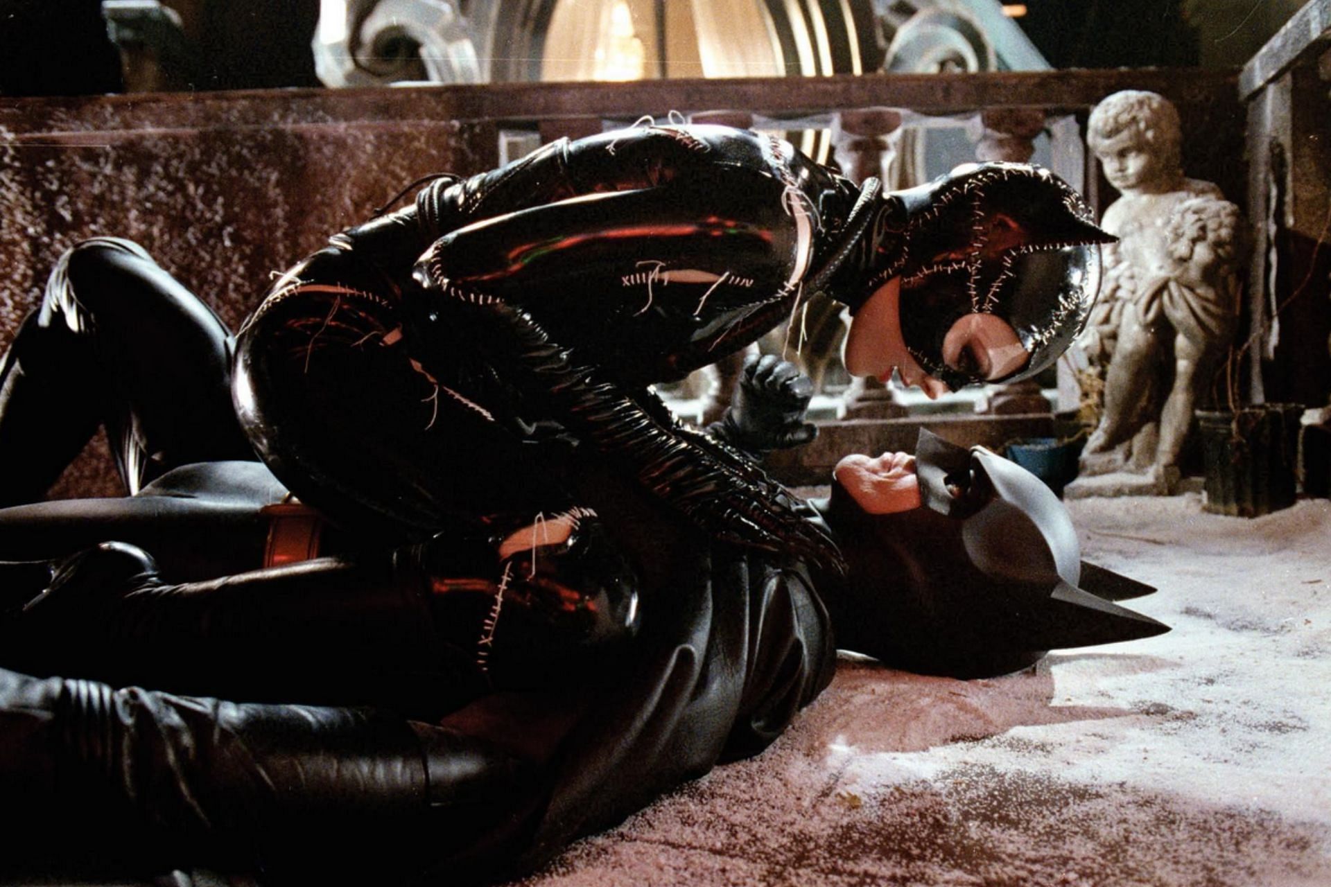 Michelle Pfeiffer and Michael Keaton in Batman Returns. (Photo via IMDb)