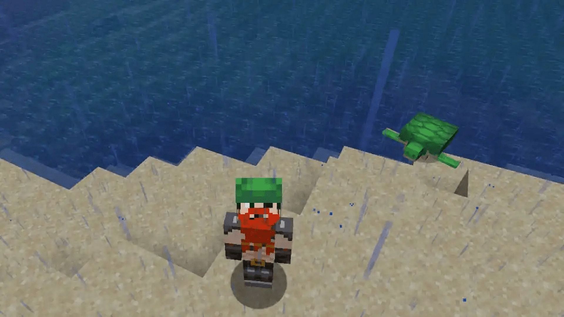 Turtle shells take a while to make, but they give a decent amount of Water Breathing (Image via Mojang)