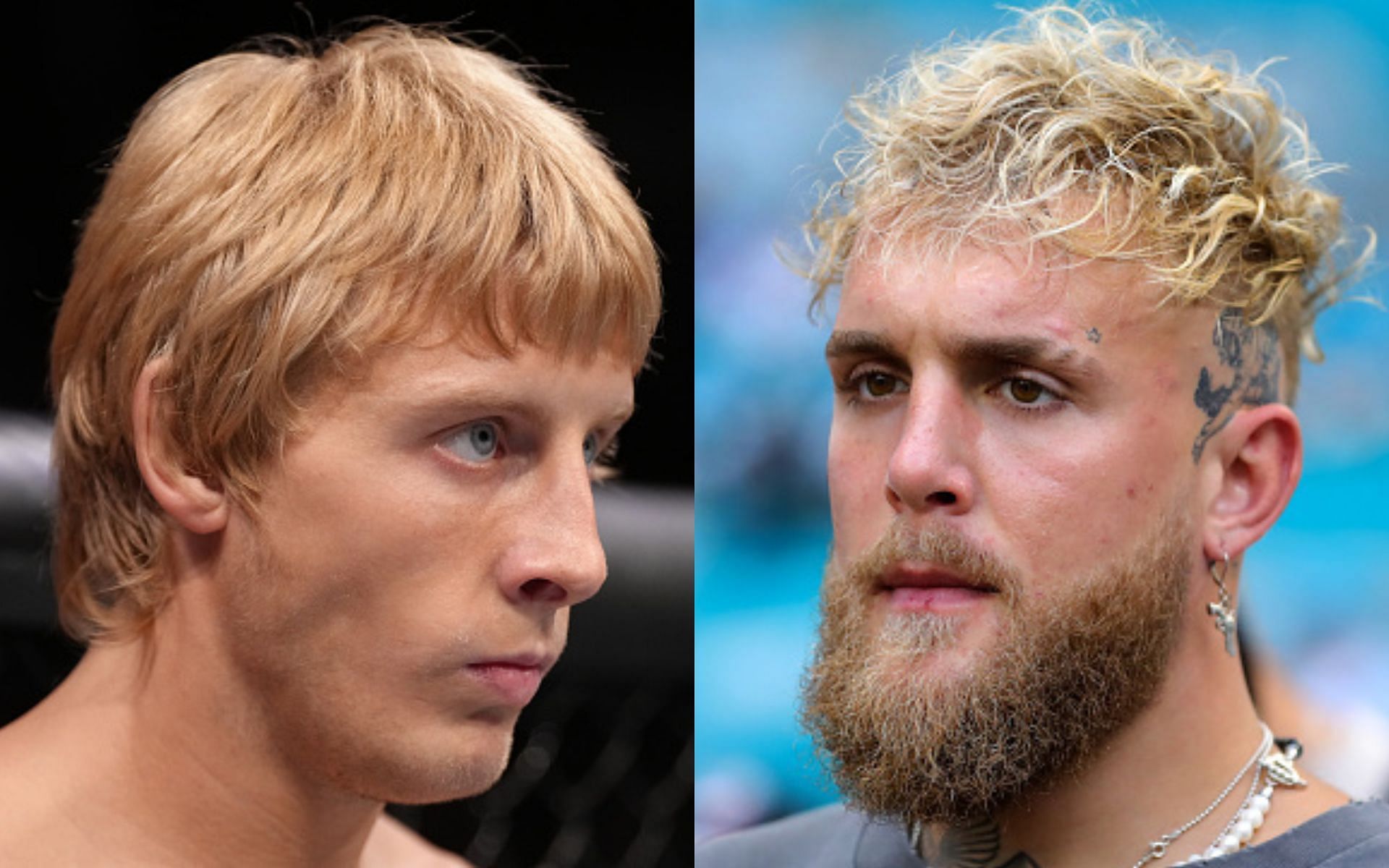 Paddy Pimblett (left), Jake Paul (right)