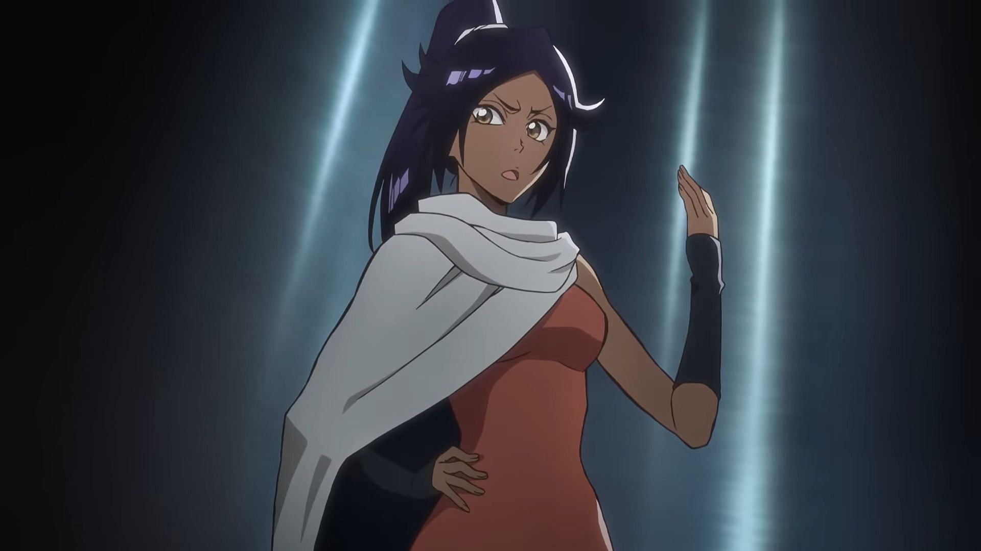 Yoruichi Shihouin as seen in Bleach: Thousand-Year Blood War trailer (Image via Studio Pierrot)