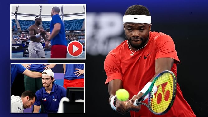 Watch: Frances Tiafoe exudes class, rushes over to wish Tomas Machac a speedy recovery after injury scare at United Cup 2023