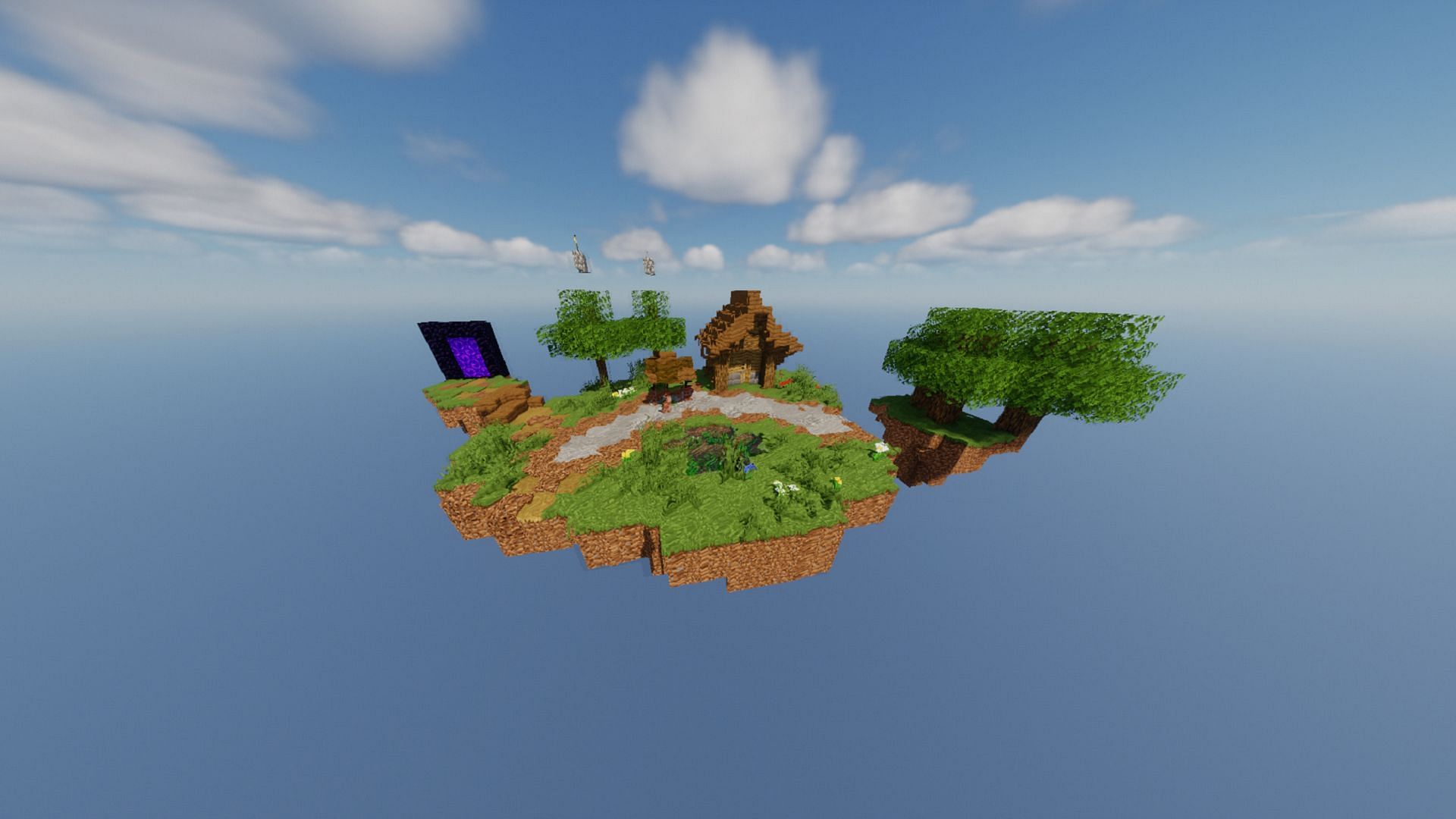 OneBlock is an evergreen map that starts players in tiny beginnings (Image via CrepikCZ/CurseForge)