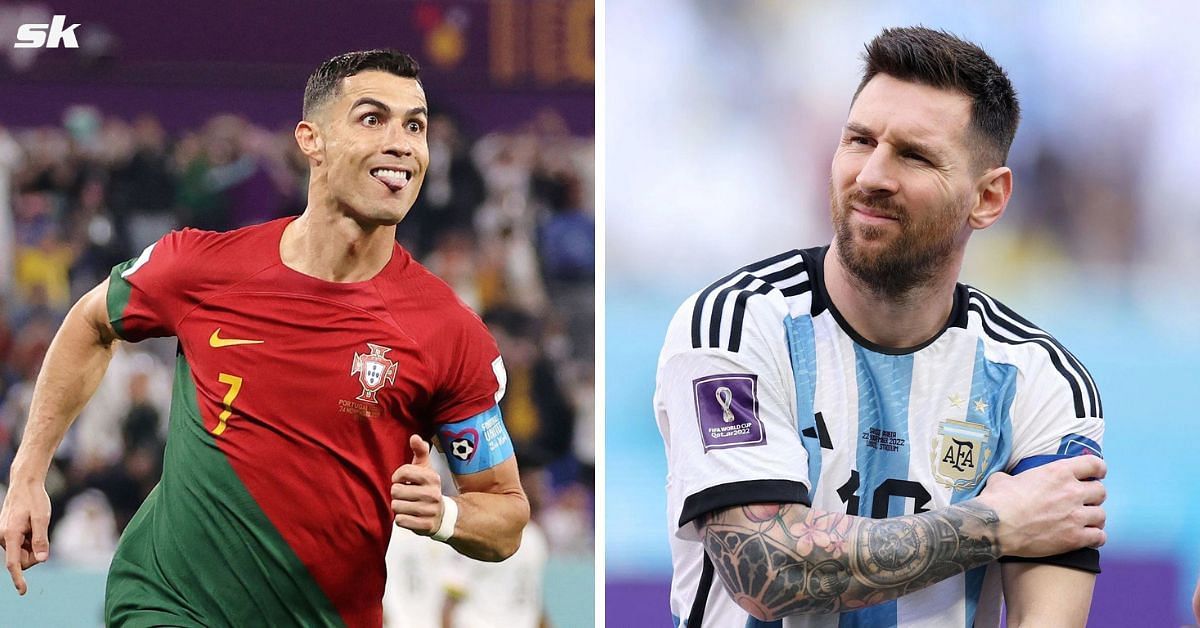 Lionel Messi (R) and Cristiano Ronaldo (L) have played in five editions of the FIFA World Cup