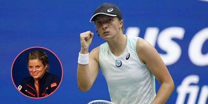 "Iga Swiatek has an open mindset to learn and absorb from all the greats that walk around at the Grand Slams" - Kim Clijsters hails the World No. 1