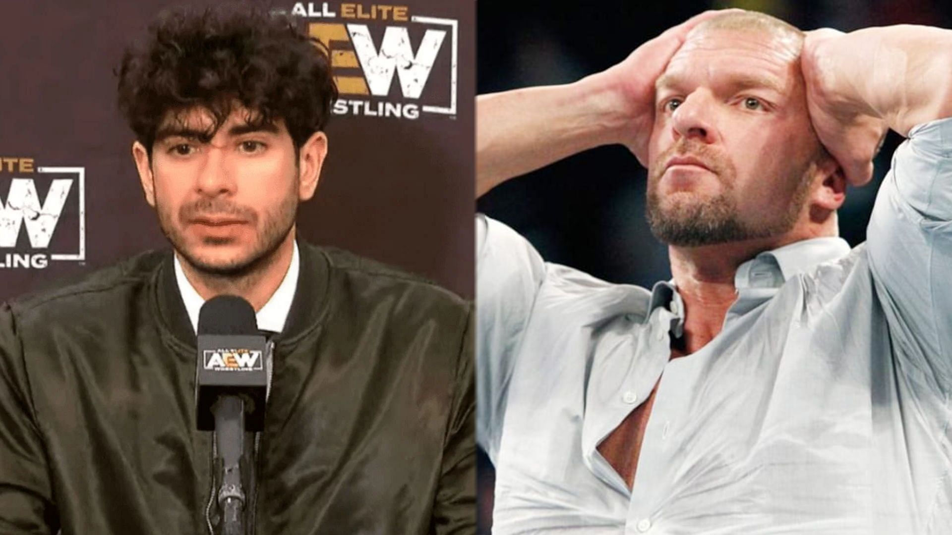 Tony Khan (Left), Triple H (Right).