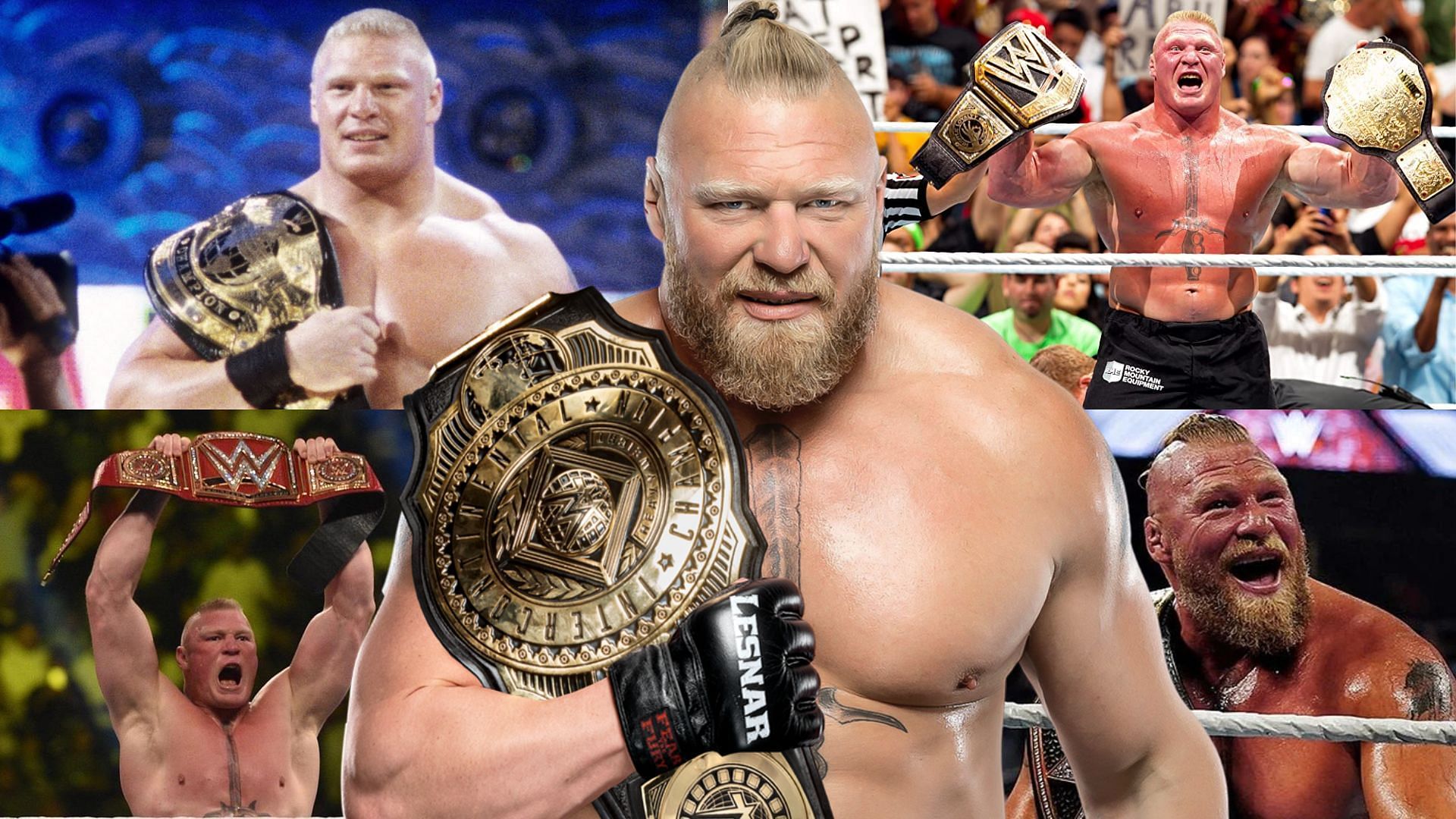 Brock Lesnar has never held an undercard belt