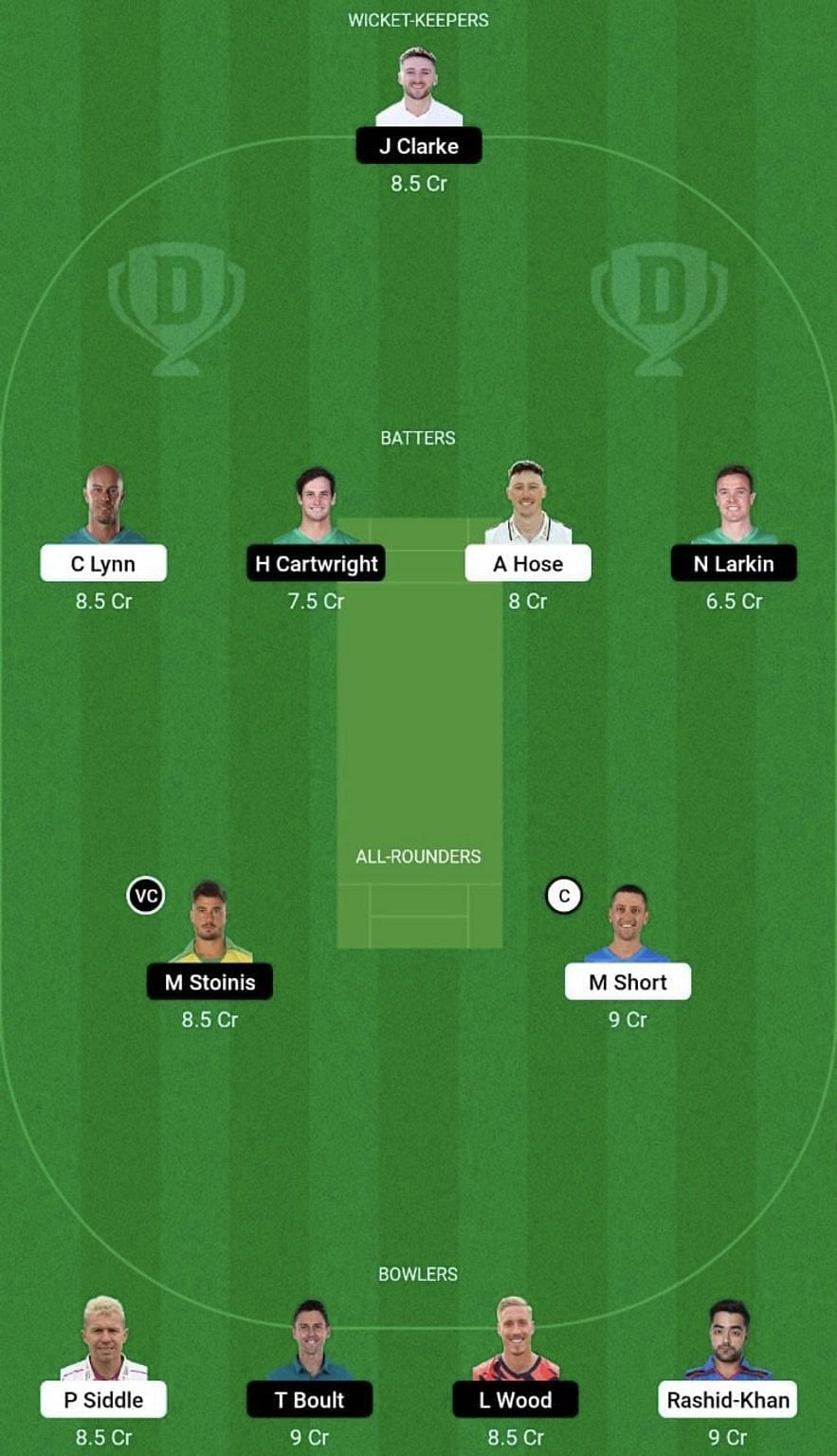 STR vs STA Dream11 Prediction Team, Head To Head League