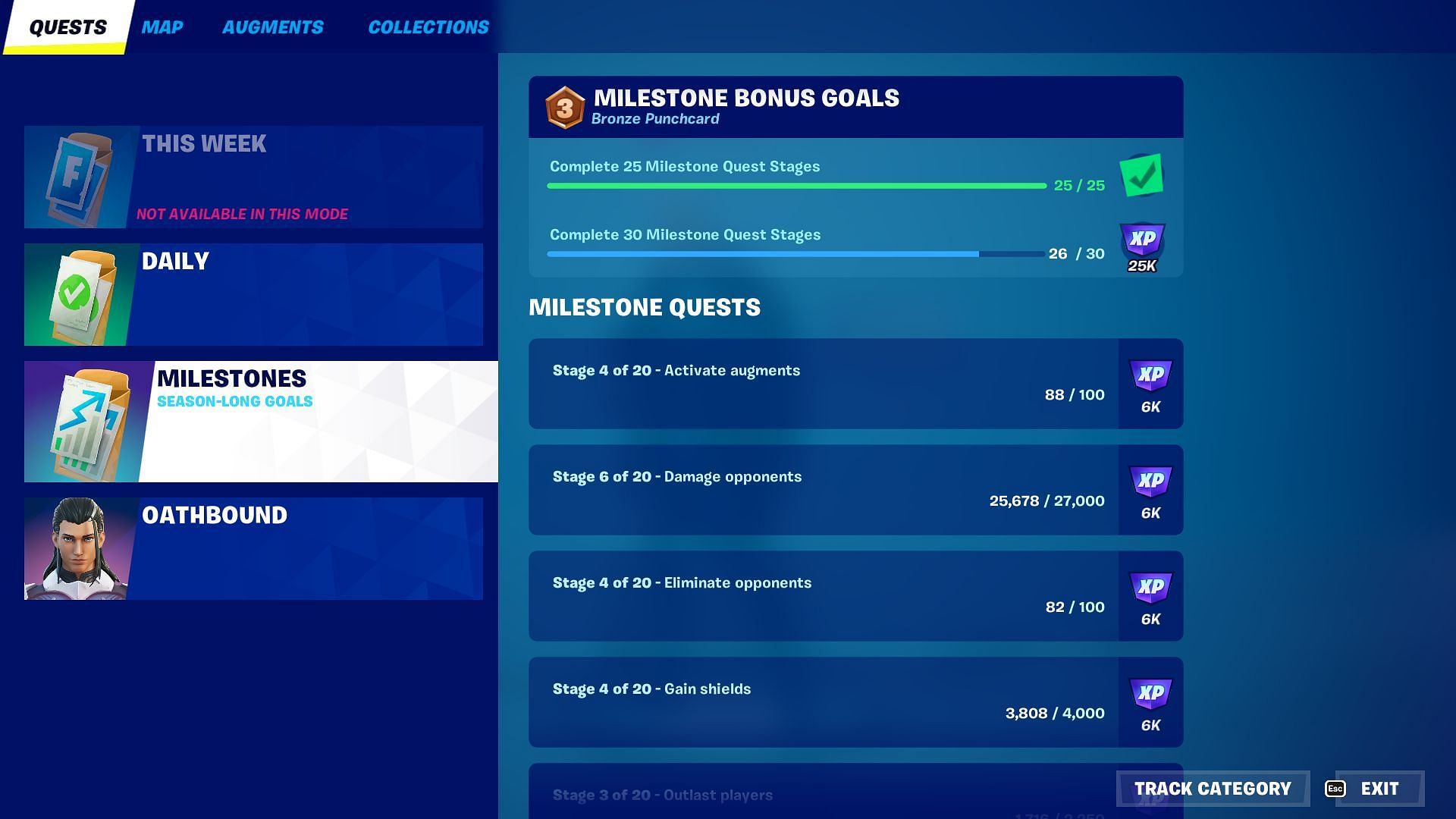 Don&#039;t rush Milestones, take your time (Image via Epic Games)