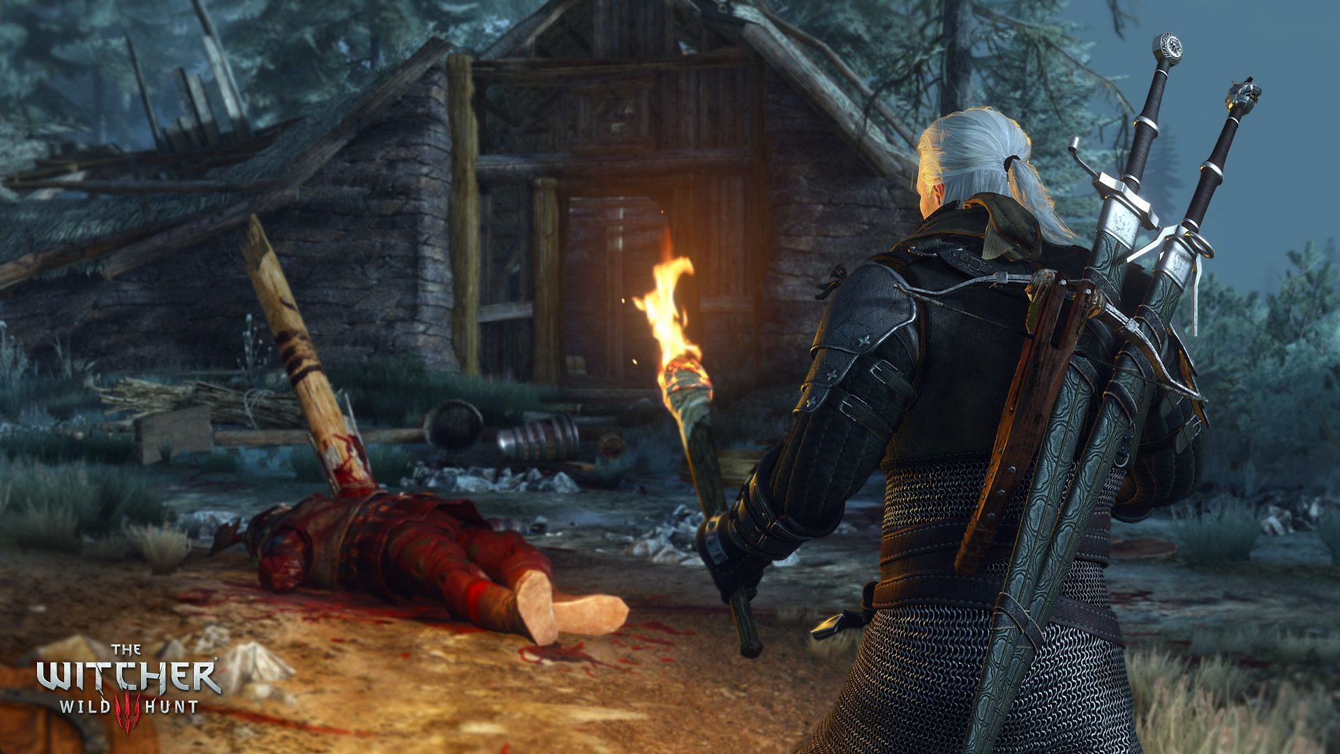 The Twisted Firestarter is first of the many branching side quests players will stumble upon while playing The Witcher 3: Wild Hunt (Image via CD Projekt Red)