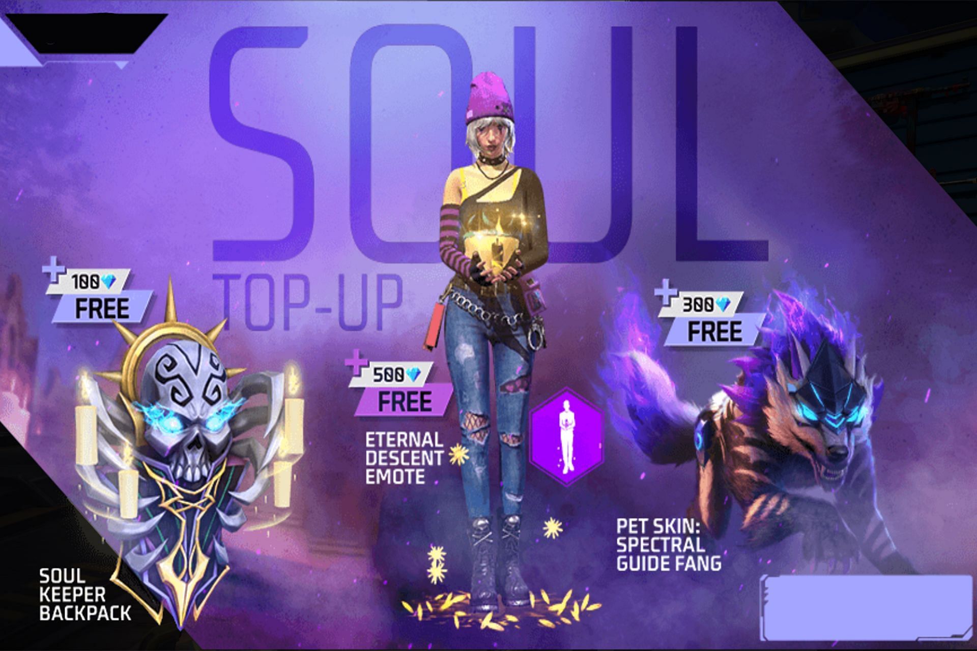 New Soul Top-Up event is available in Free Fire MAX (Image via Garena)