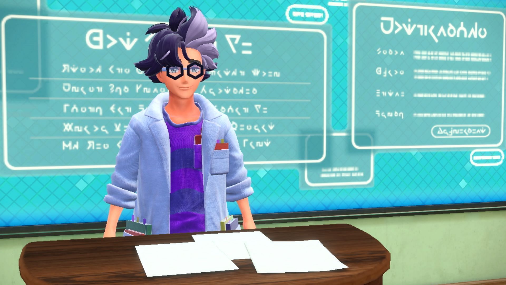 Professor Jacq is just one of the many trainers&#039; players will have to face off against in Pokemon Scarlet and Violet&#039;s Academy Ace Tournament (Image via The Pokemon Company)