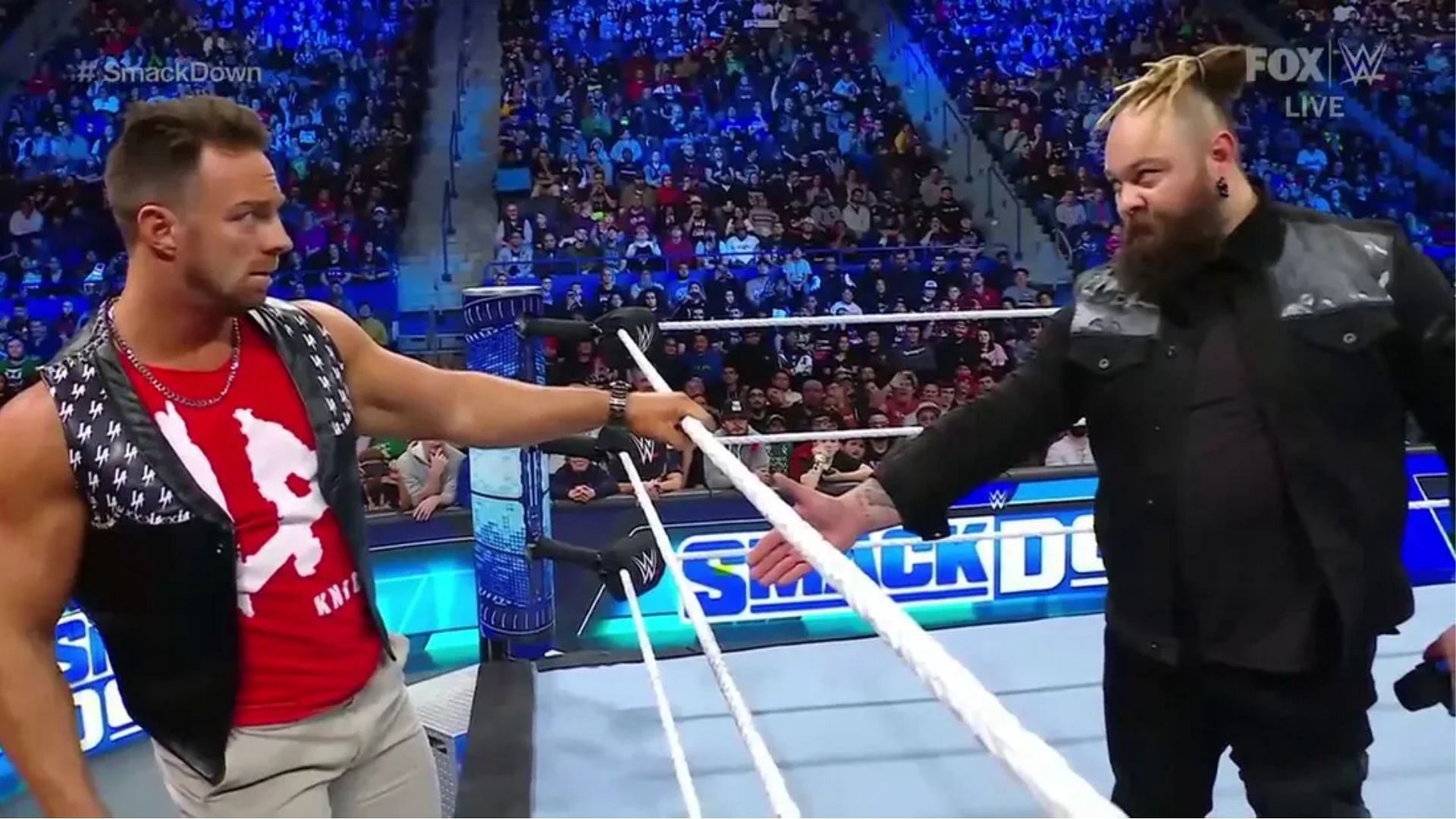 The two wrestlers have an ongoing slow-burn feud on SmackDown