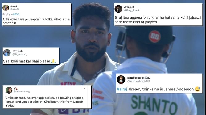 “Siraj already thinks he is James Anderson” - Twitterati question Indian pacer’s over-aggressive tactics amid ineffective bowling performance