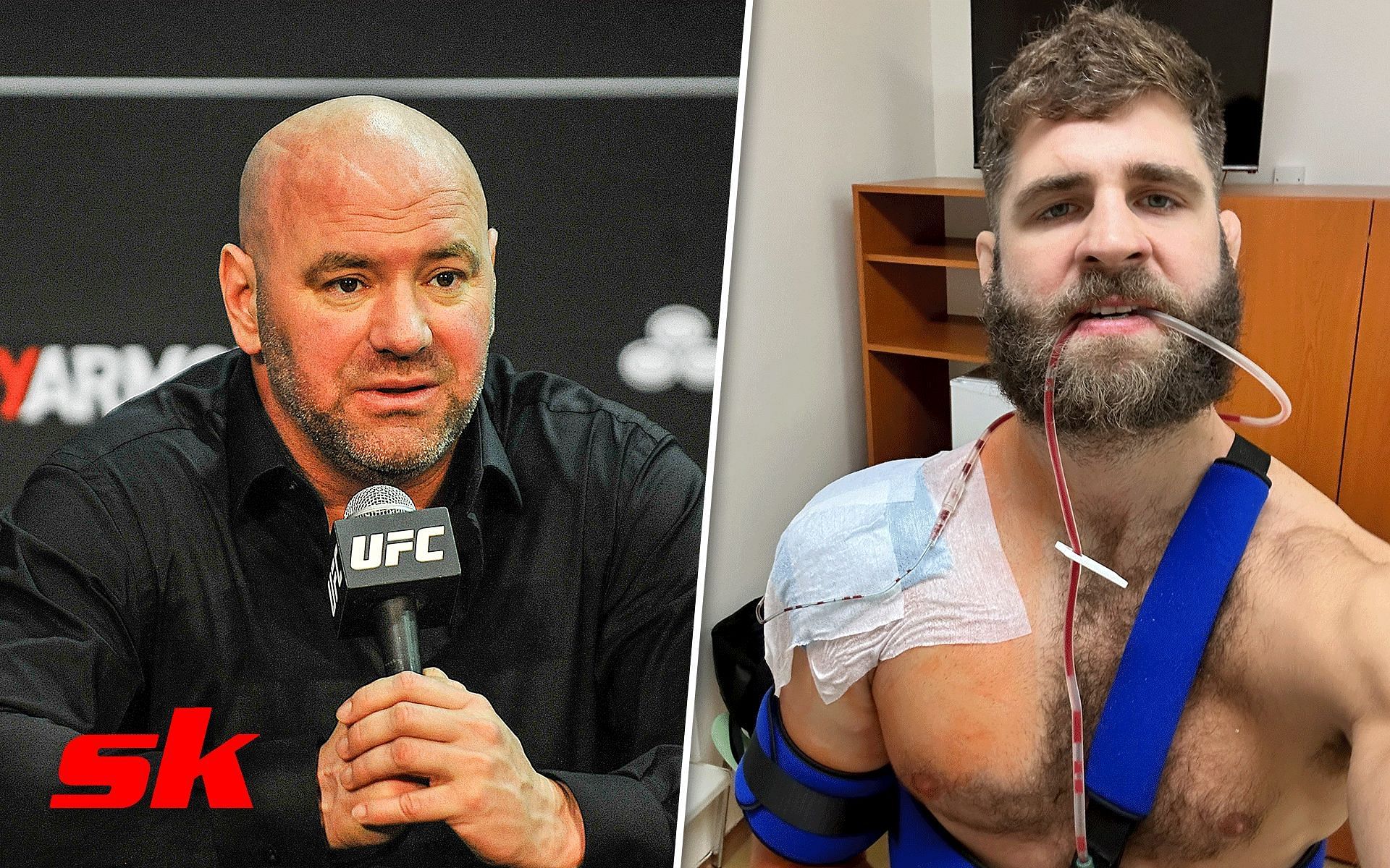 Dana White (left), Jiri Prochazka (right) [Image courtesy of @jiri_bjp on Twitter]