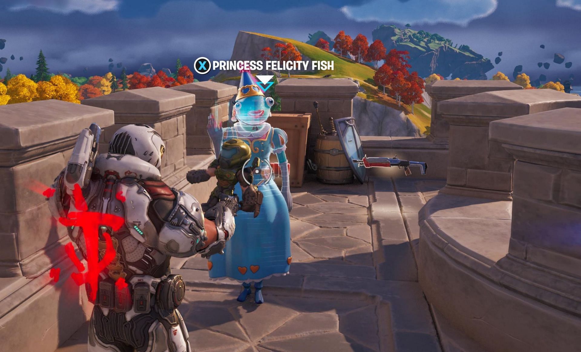 Princess Felicity Fish can be killed (Image via Epic Games)