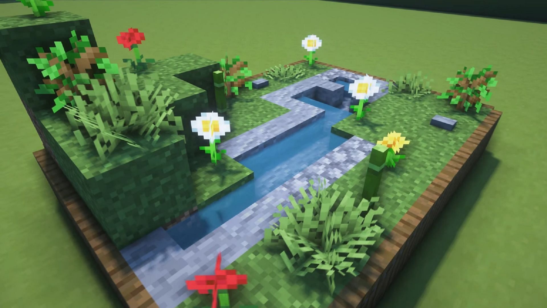 Mini biomes are a fun decorative project that works great for Minecraft players of any skill level (Image via Mojang)