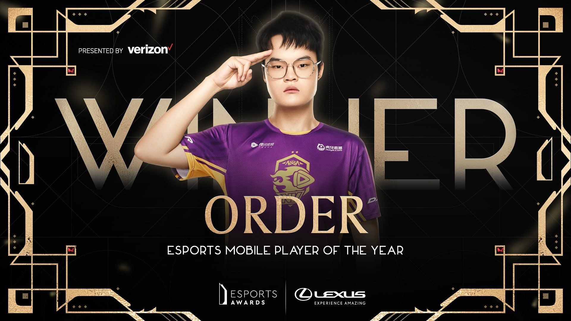 Order was named the winner of Esports Mobile Player of the Year (Image via Esports Awards)