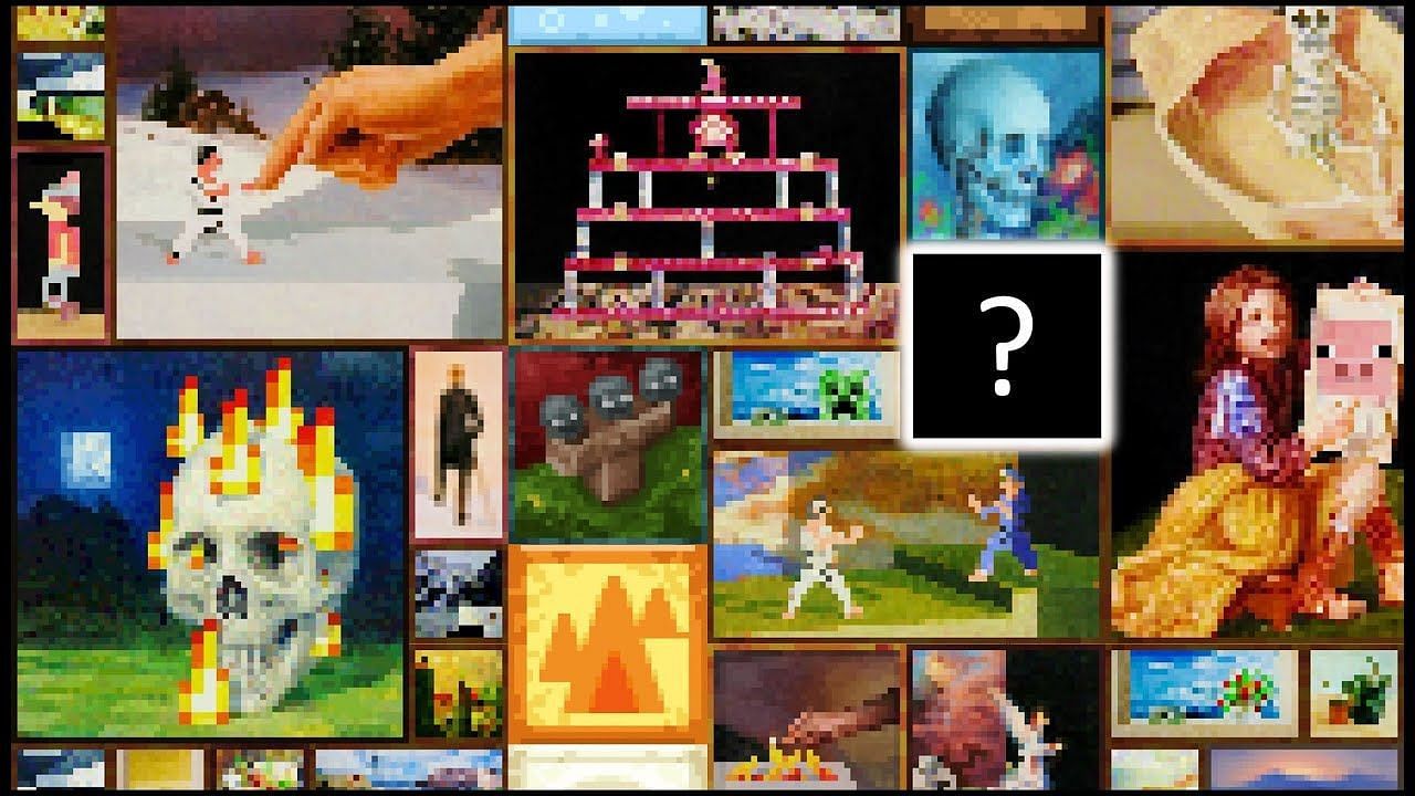 Some of the in-game paintings (Image via MaxStuff on YouTube)