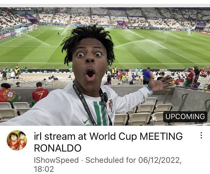 ishowspeed react ronaldo world cup