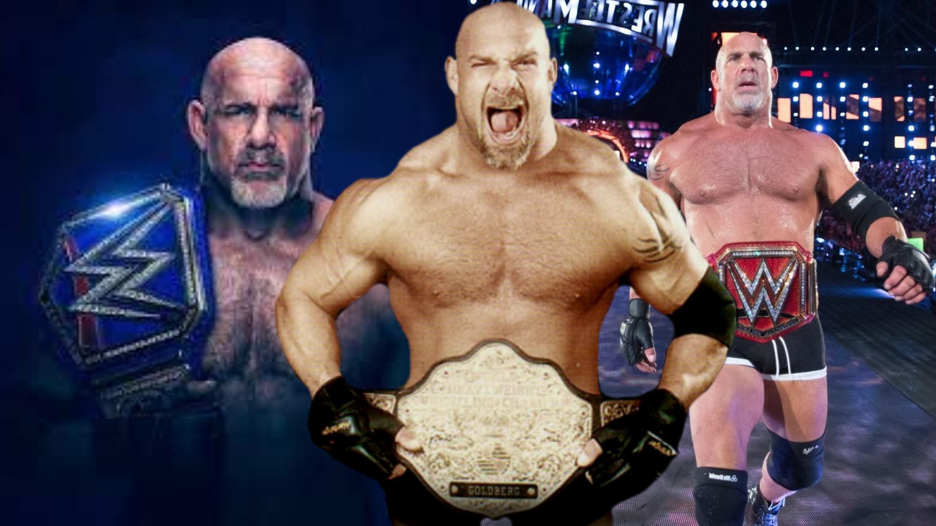 Bill Goldberg held the Big Gold Belt in his first run and the Universal Championship in his second