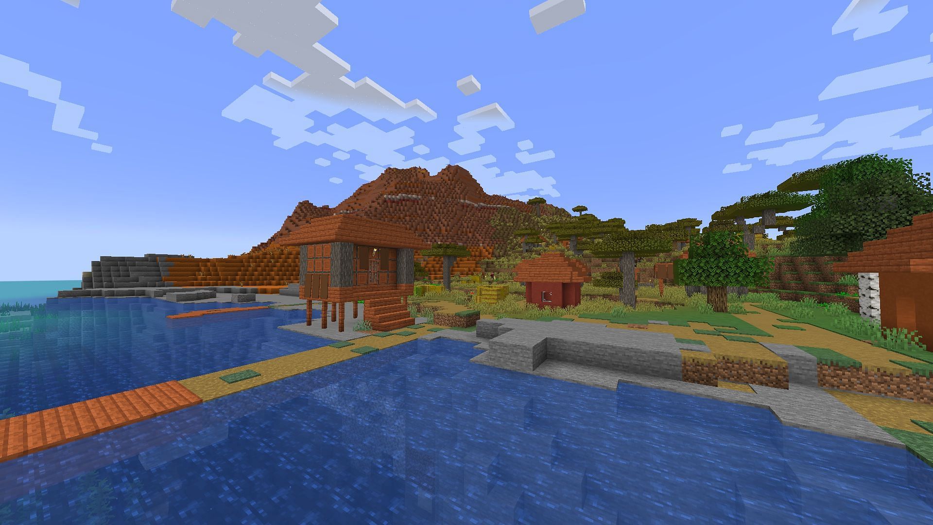 Players can obtain loads of resources from Villages in Minecraft (Image via Mojang)