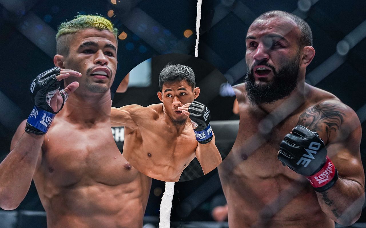 Stephen Loman (Centre) gives his take on Fabricio Andrade (Left) vs John Lineker (Right)