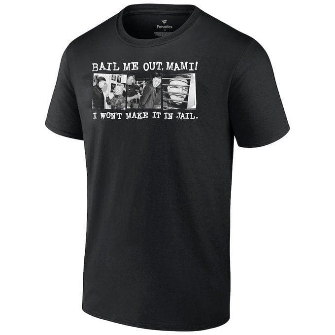 T-shirt Officiel WWE Dominik Mysterio 'Dirty Dom Mullet' - Blanc, Taille 2XL, Manches Courtes