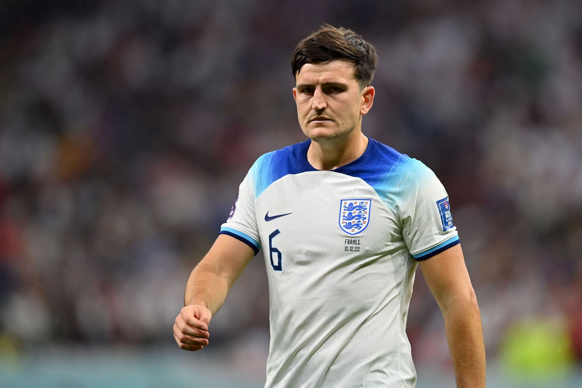 Harry Maguire picked up England&#039;s only card at the tournament