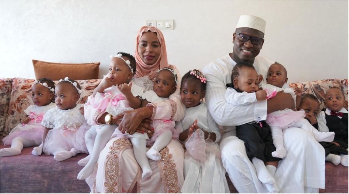 Morocco How old is Halima Cissé? Morocco woman and her 9 babies