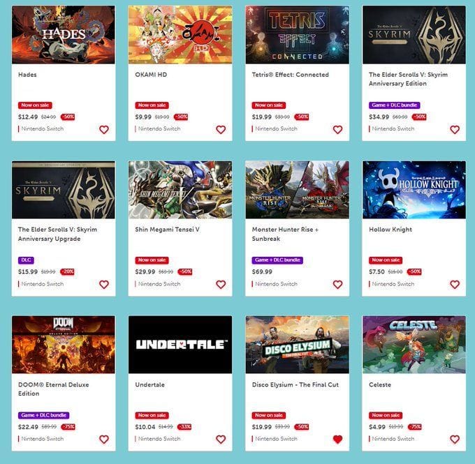 5 best game discounts from Nintendo ongoing Critically Acclaimed Partner Sale