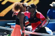 Serena Williams embraces Naomi Osaka of Japan following her defeat
