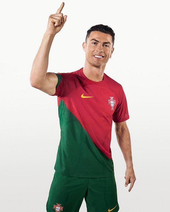 Nike Portugal WC World Cup 2022 Home Jersey - Pepper Red/Gold Dart -  Soccerium