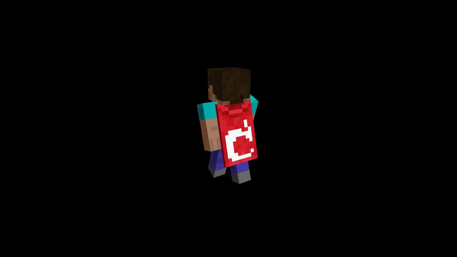 The Mojang logo cape is extremely rare as it is only given to those who work in the company (Image via Minecraft Wiki)