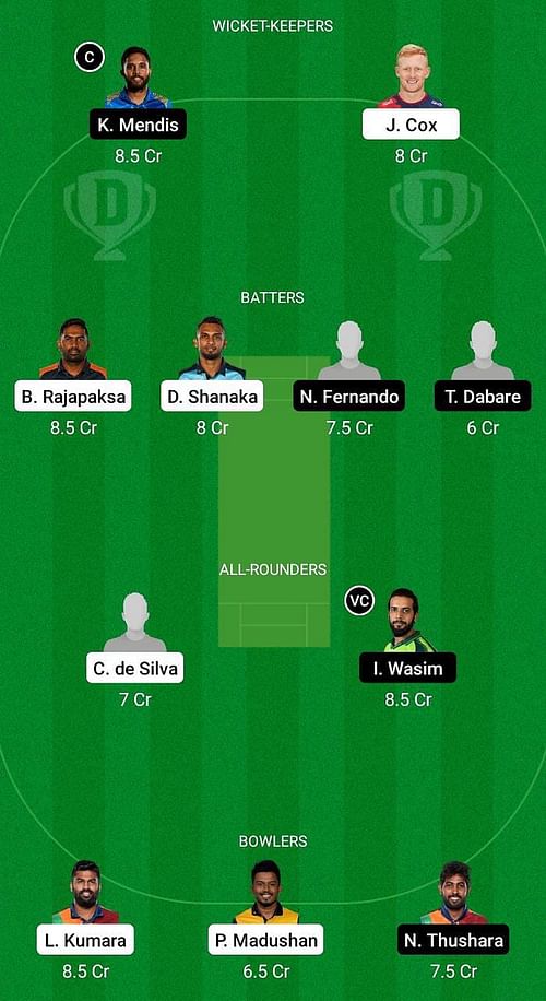 DA vs GG Fantasy Suggestion Team 1